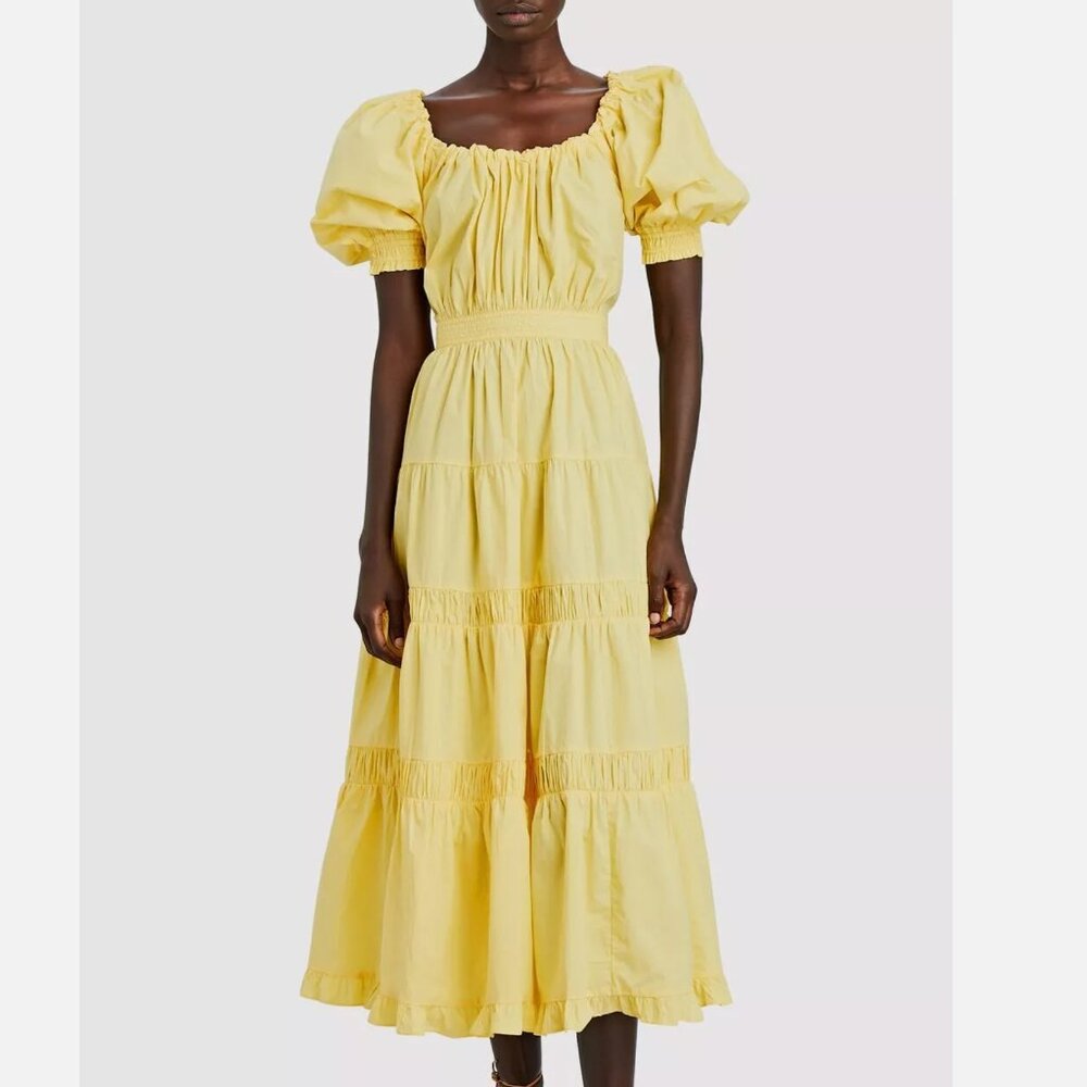 ULLA JOHNSON - Colette Dress in Citrine Yellow - Size 8
